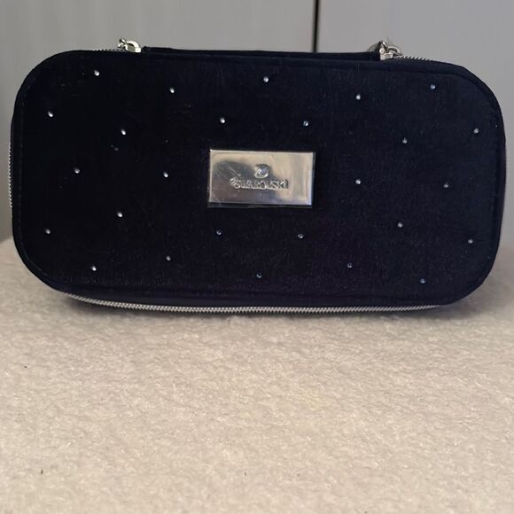 Swarovski navy suede with Crystal jewelry Organizer - Picture 2 of 5